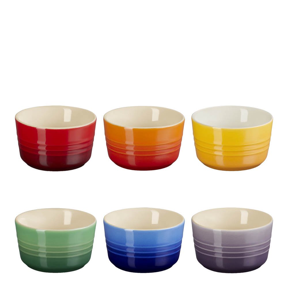 Le Creuset  Rainbow ramekki mini 10 cl 6 kpl