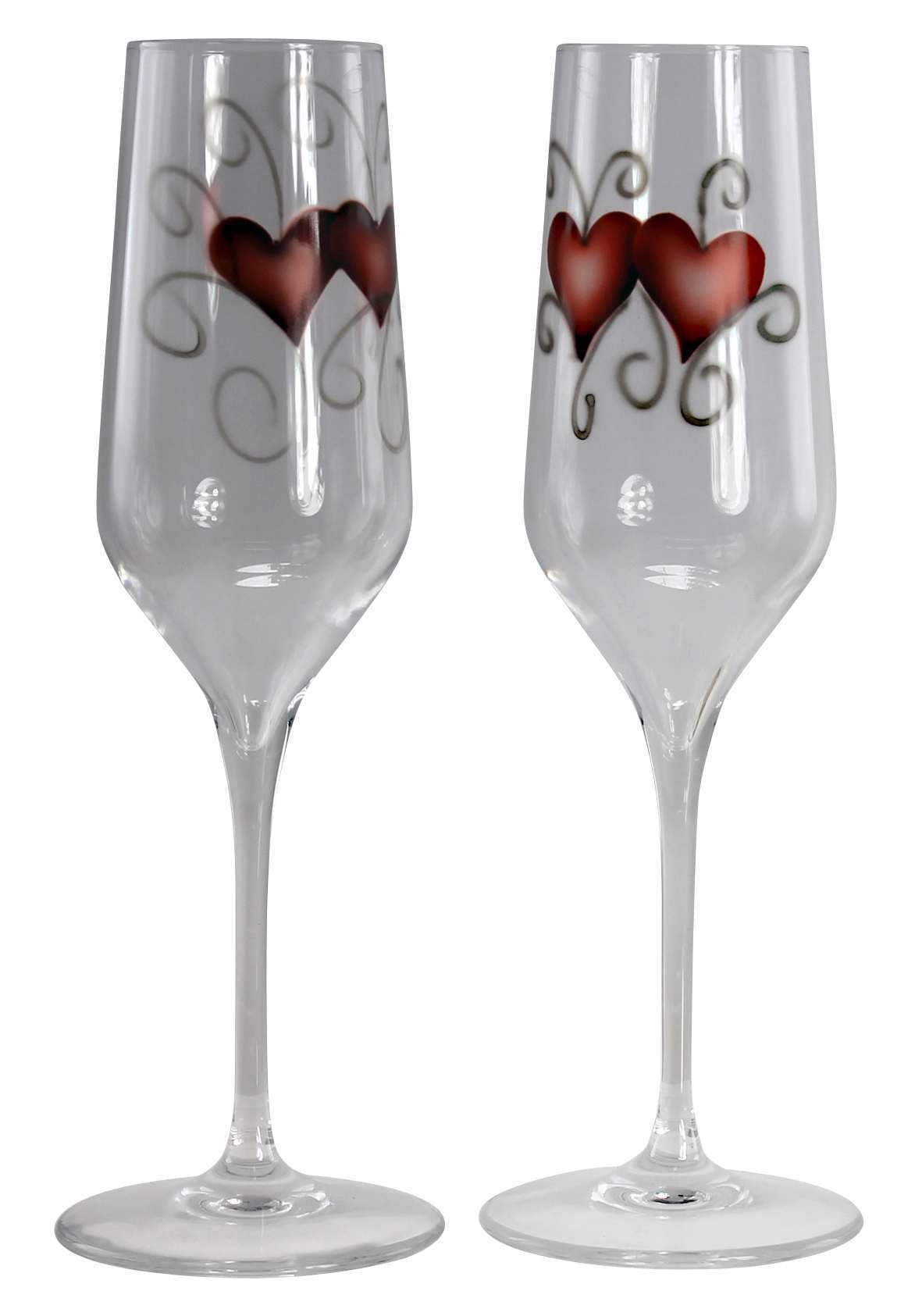 Nybro Crystal  Crystal Ink Lasi 23 cl 2 kpl Heart