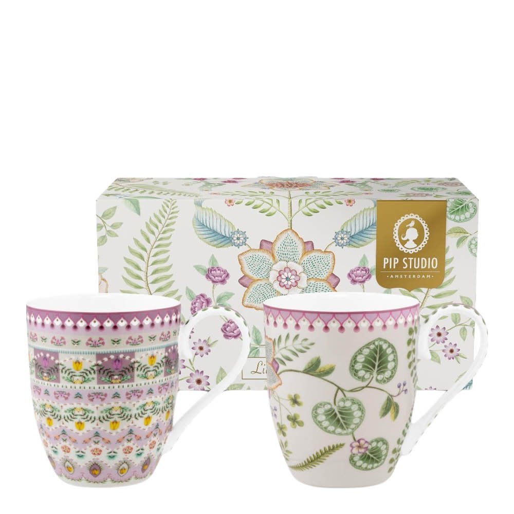 Pip Studio  Lily & Lotus Muki XL 40 cl 2 kpl Offwhite