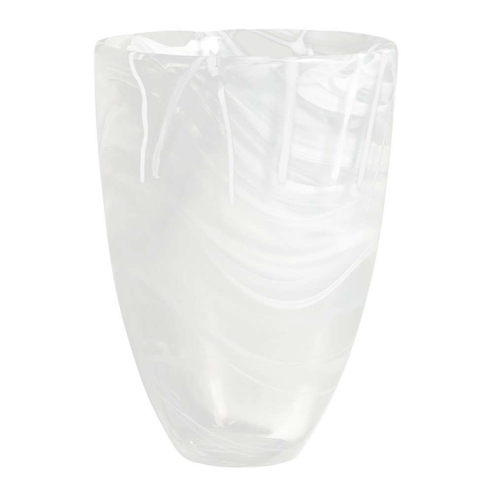 Kosta Boda  Contrast Maljakko 20 cm Valkoinen