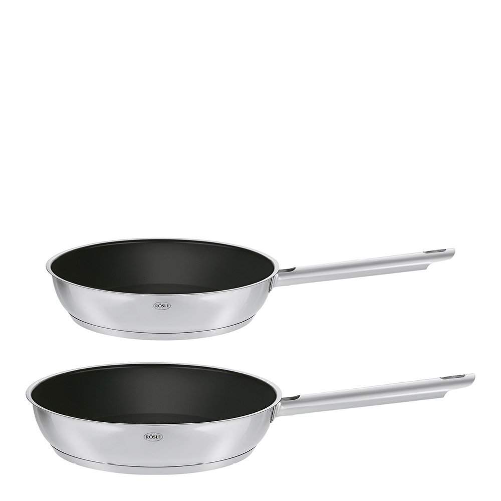 Rösle  PureElements Paistinpannusetti 20+28 cm Teräs/Musta