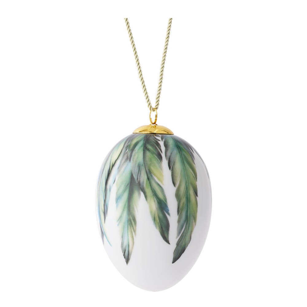 Royal Copenhagen Spring Collection 2025 Pääsiäismuna Isot harakan höyhenet 6 cm
