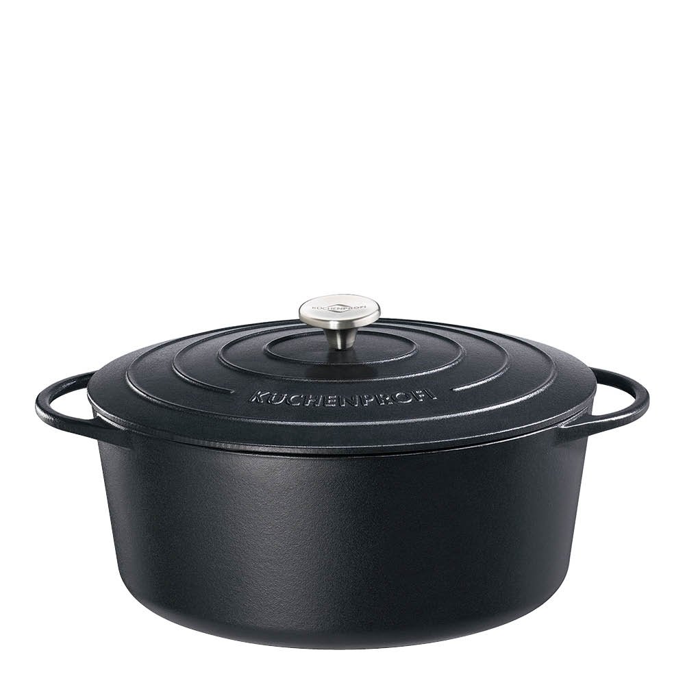 Küchenprofi  Provence Valurautapata 31 cm 6 L Musta