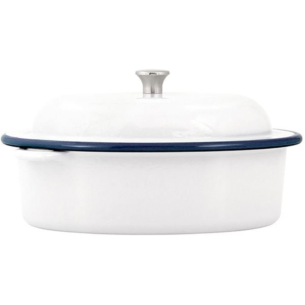 Kockums Jernverk  Valurautapata 4L Valkoinen