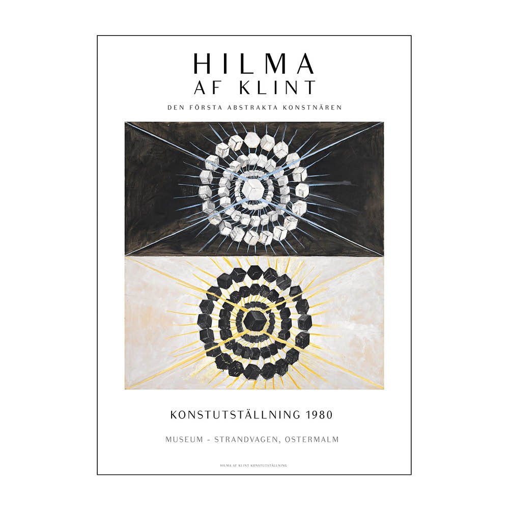 Poster & Frame  Hilma af Klint x PSTR Studio Juliste 50x70 cm Hilma af klint art exhibition