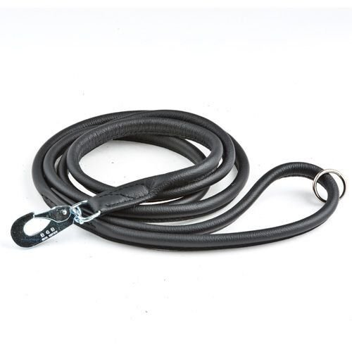 Nahkatalutin pyöreä Feel Round, musta