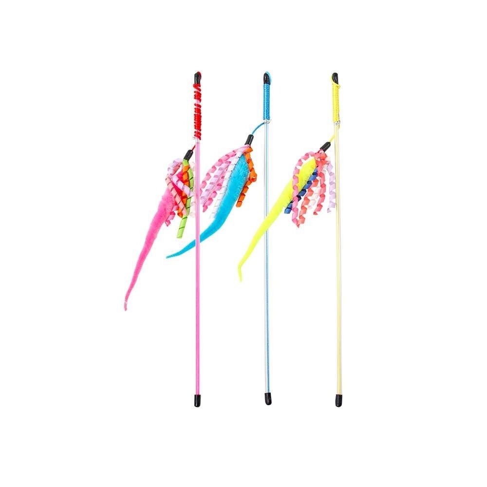 Kissan huiska Pawise karvamadolla ja nauhoilla