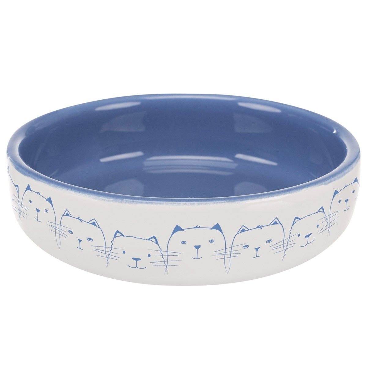 Kissankuppi Delio sininen/valkoinen