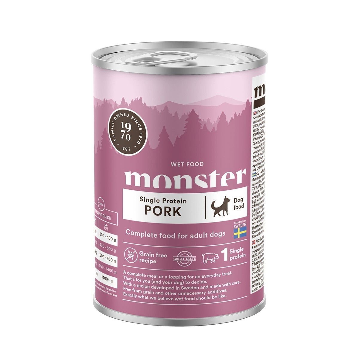 Monster Dog Adult Single Protein Pork 400 g