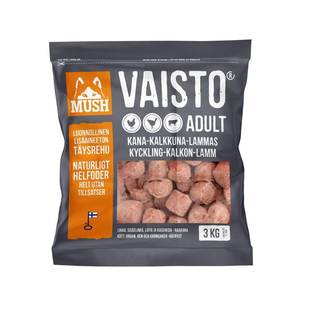 Mush Vaisto XL kalkkuna-kana-lammas 3 kg
