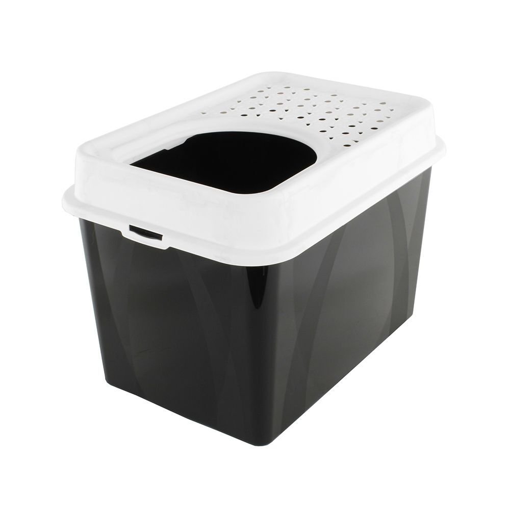 Kissanvessa MyPet Top Entry, musta