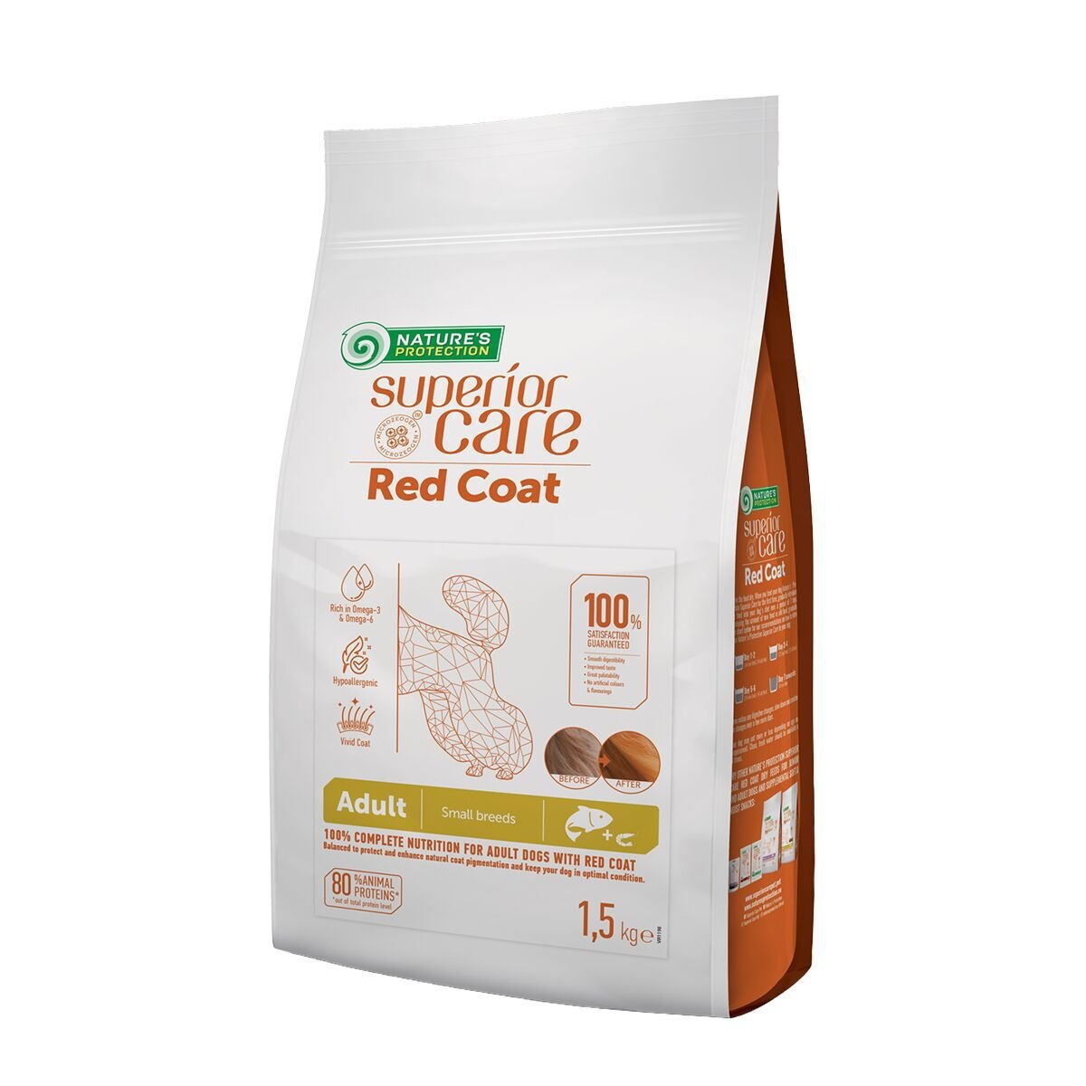 Nature's Protection Superior Care Red Coat Lohi Adult Small