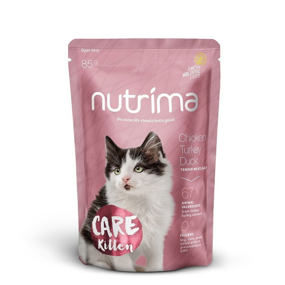 Nutrima Cat Care Kitten märkäruoka 85g
