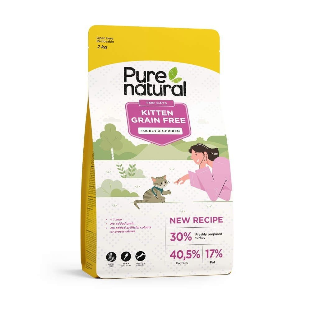 Purenatural Cat Kitten Grain Free Chicken & Turkey