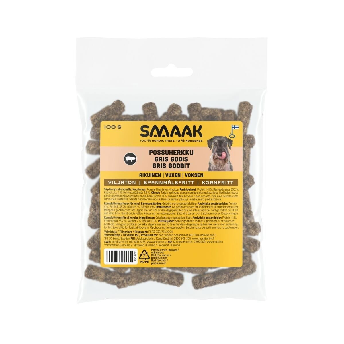 SMAAK possuherkku koiralle 100g