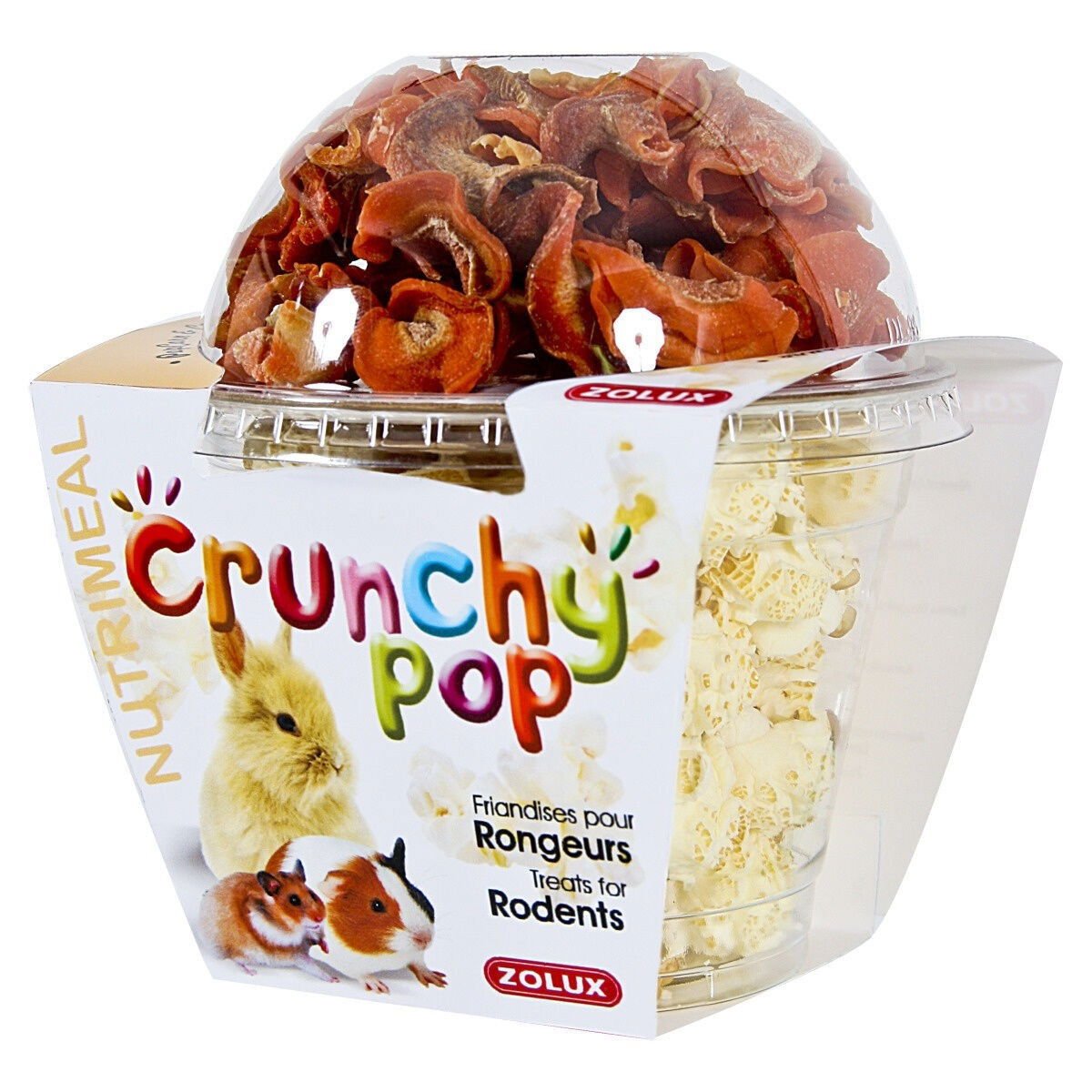Zolux Crunchy cup porkkana & popcorn 200 g