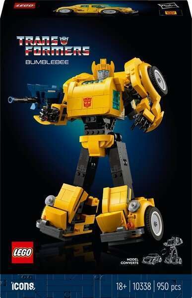 LEGO® Icons 10338 Transformers Bumblebee - Robotti Figuriini Aikuisille - Ajoneuvo