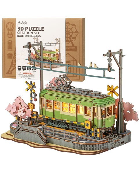 3D puinen palapeli, Sakura-matka, 223 osaa, Rolife, TGS02