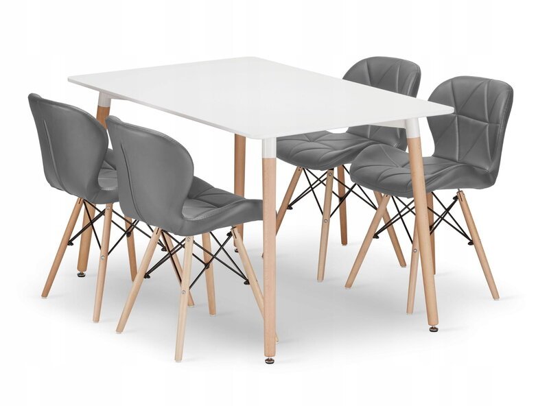 5-osan ruokailuryhmä Leobert Adria Lago, valkoinen/harmaa