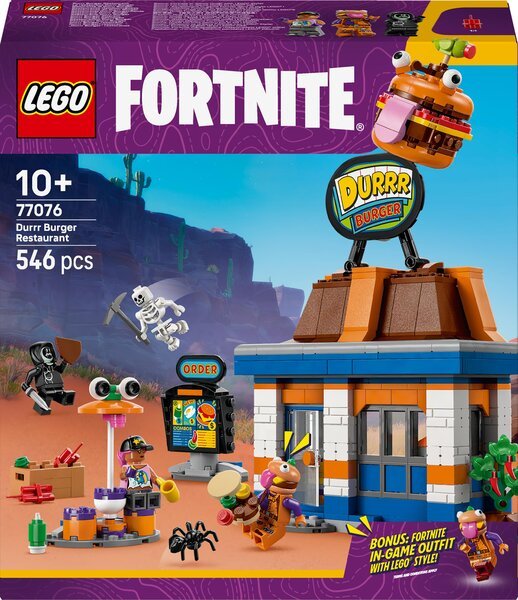 LEGO Fortnite 77076 Durrr Burger - Rakennusleikki Poikille 10 vuotta