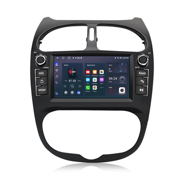 Android 15 2din autoradio gps-navigoinnilla Junsun tarkoitettu peugeot 206 206cc 206sw 2001-2016 32gb