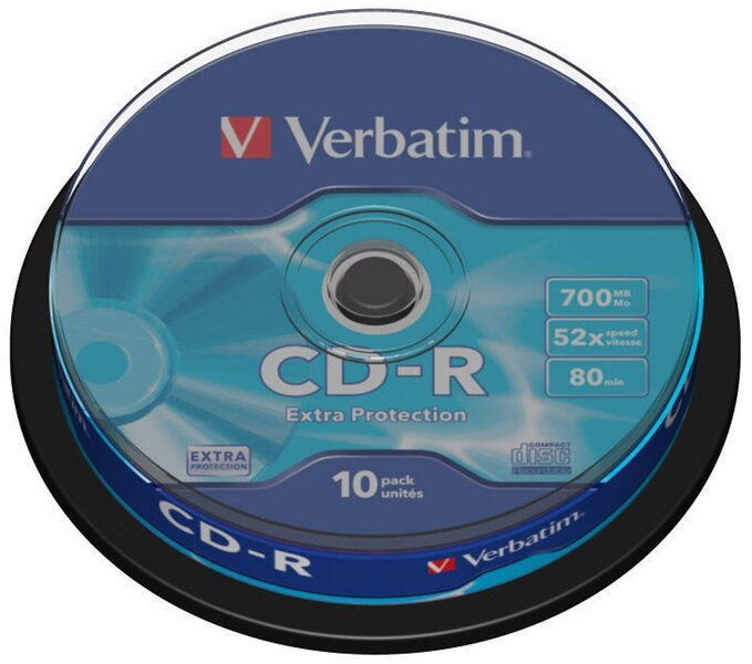 Tyhjä CD Verbatim CD-R 80 min x 10, CD-R