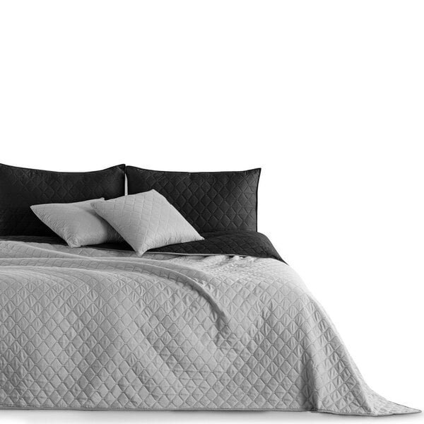 Decoking Axel -päiväpeite, harmaa-musta 260x280
