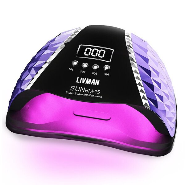 Dual LED/UV -teknologialla varustettu 66 diodin nopea UV/LED-kynsilamppu LIVMAN BM-15