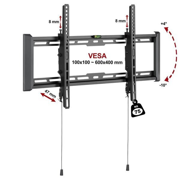 TV-seinäteline FN 75T 37''-80''