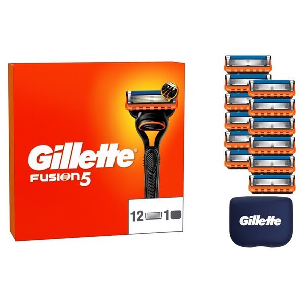 Gillette Fusion5 -partahöylän päät, 12 kpl.