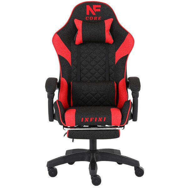 INFINI Core Red -pelituoli jalkatukilla