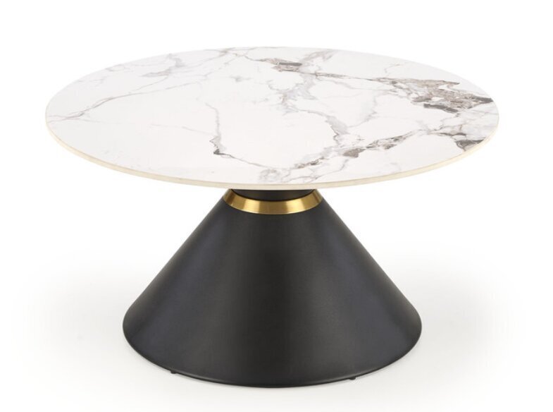 Kahvipöytä Halmar Goretti_S, valkoinen/musta