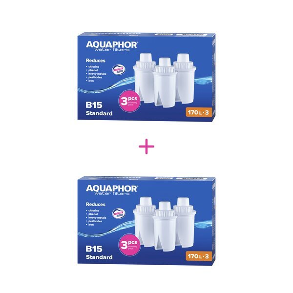 Kannusuodatin Aquaphor B100-15 (B15) 6 kpl pakkaus