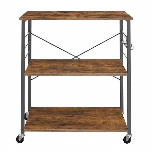 Keittiöhylly, 40x80x89 cm, Ruskea