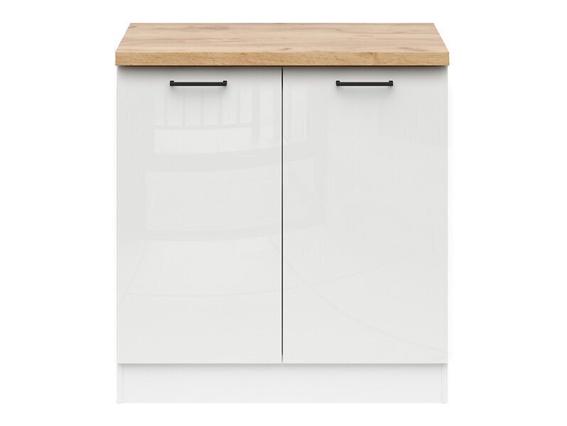 keittiökaappi Black Red White Junona Line, valkoinen/ruskea