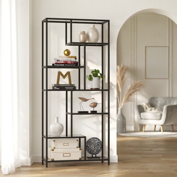 Kirjahylly, 30x80x180 cm, Musta, Raamaturiiul, VASAGLE, 30 x 80 x 180 cm, Must