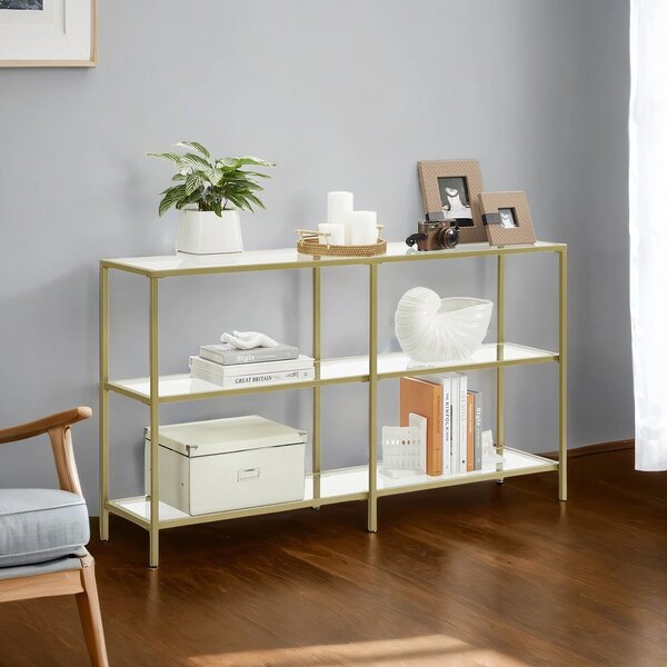 Konsolipöytä 130x30x73 cm, Kulta, Konsoollaud, VASAGLE LGT024A01, 130x30x73 cm, Kuldne