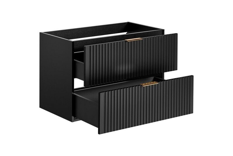 Kylpyhuonekaappi pesualtaalle ADEL BLACK 82-80-B-2S, musta