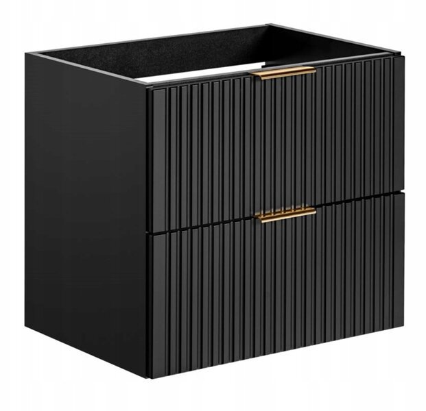 Kylpyhuonekaappi, ripustettava, musta ADEL 60 x 46 x 57 cm