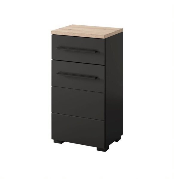 Kylpyhuonekaappi Szynaka Meble Swing 45 1D1S, musta