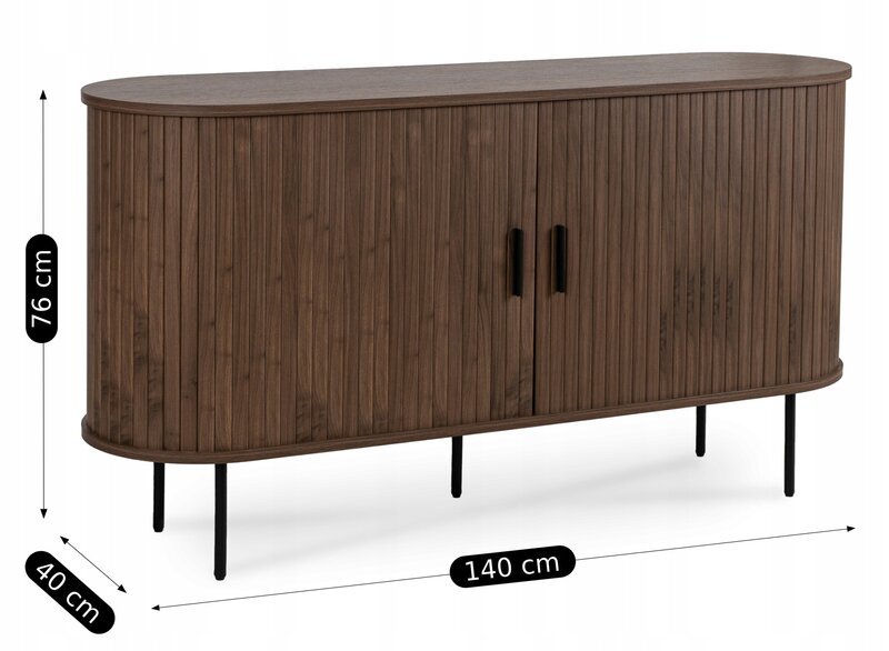 Lipasto Mebel Elite TRISH 140 cm pähkinä