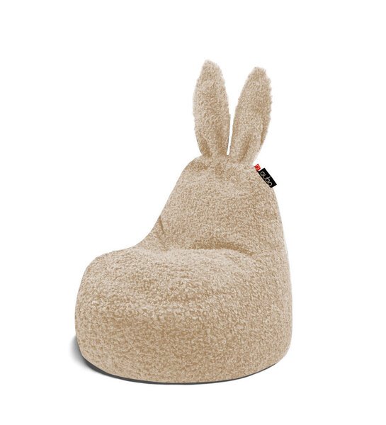 Lasten säkkituoli Qubo™ Baby Rabbit Wheat Fluffy Fit, hiekanvärinen