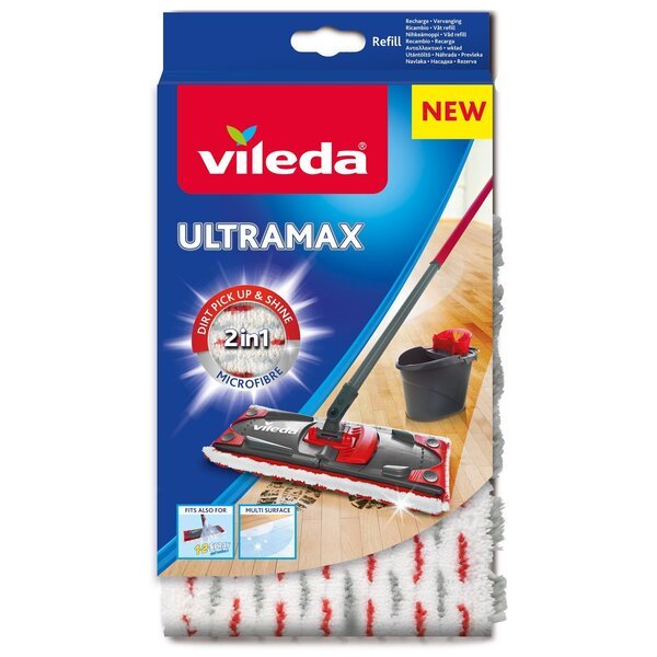 VILEDA UltraMax Power 2 in 1 Refill - Mikrokuitu ja polyesteri