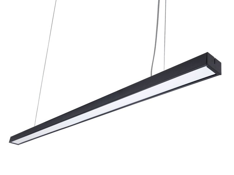 LED Linea 50W riippukattovalaisin, musta, neutraali valkoinen (4500K)
