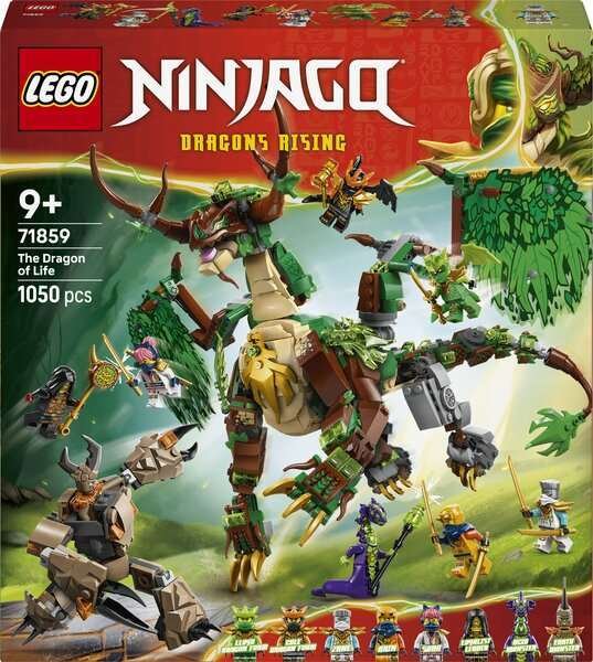 LEGO NINJAGO 71859 Elämän lohikäärme - Rakennuslelu pojille tai tytöille alkaen 8-vuotiaista