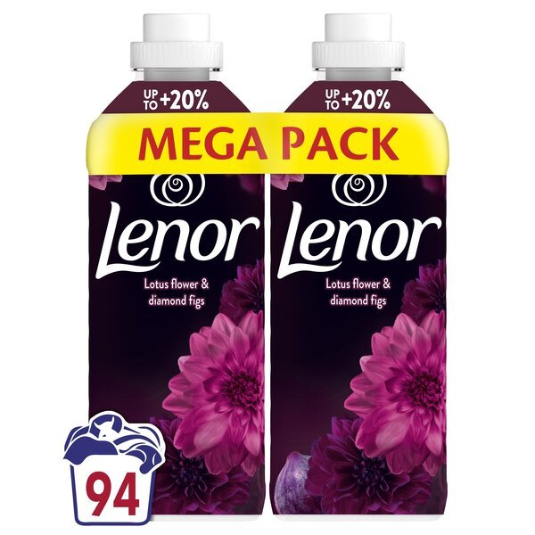 Lenor pyykinhuuhteluaine Diamond Figs& Lotus Flower, 2x987 ml