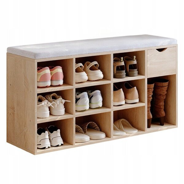 Loft Sonoma -kengäteline istuimella ja laatikolla