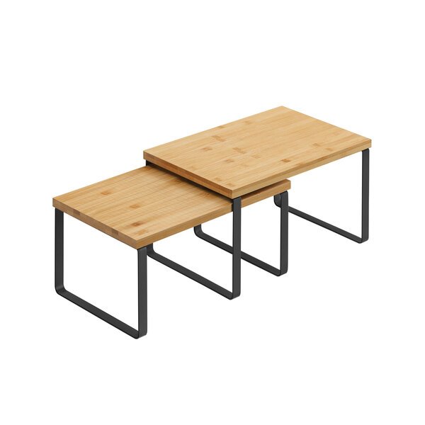 Mausteteline Songmics– bambusta maustehylly, 2 kpl setti