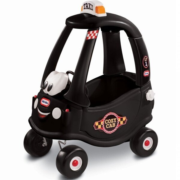 Pienoisauto - Little Tikes - Cozy Coupe - Musta taksi - Mukava - Ulkokäyttöön