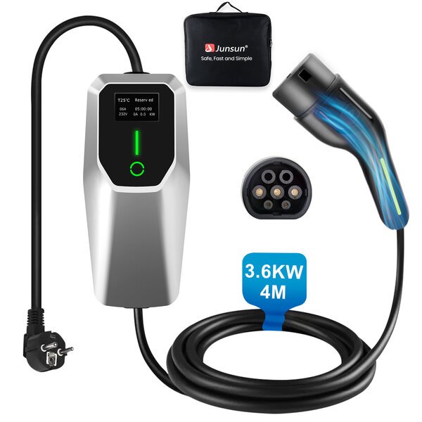 Mobile Wallbox Uusi EV CEE latauskaapeli 3.5kW Type2 4m 6-16A 1 vaihe 230V-380V IP65